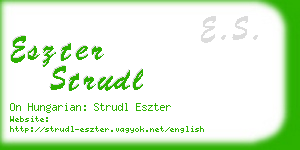 eszter strudl business card